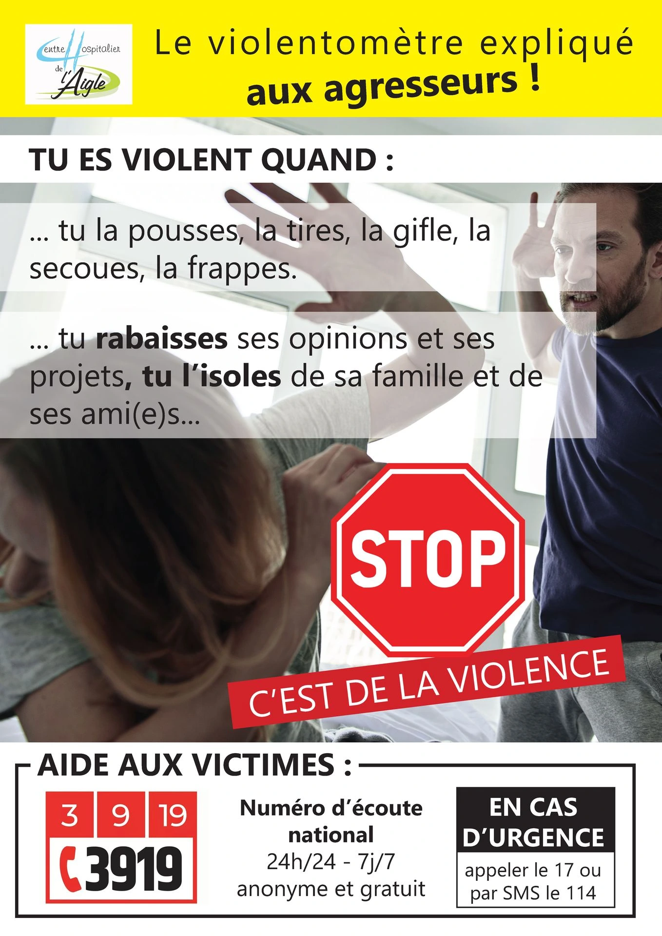 Affiche VIF : le violentomètre expliqué aux agresseurs 5